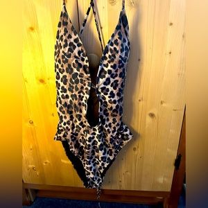 Leopard Print Bathing Suit [NEW/UNUSED]